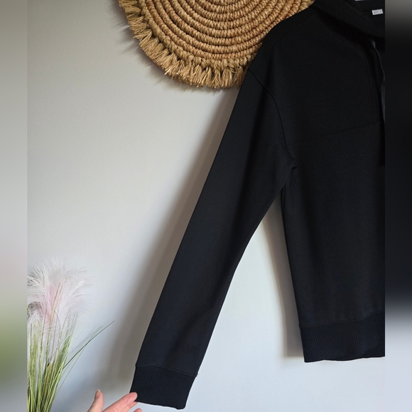 Travis Mathew New Friday Ponte Black Half Zip Hoodie Hooded Pullover SZ Small - Picture 6 of 15